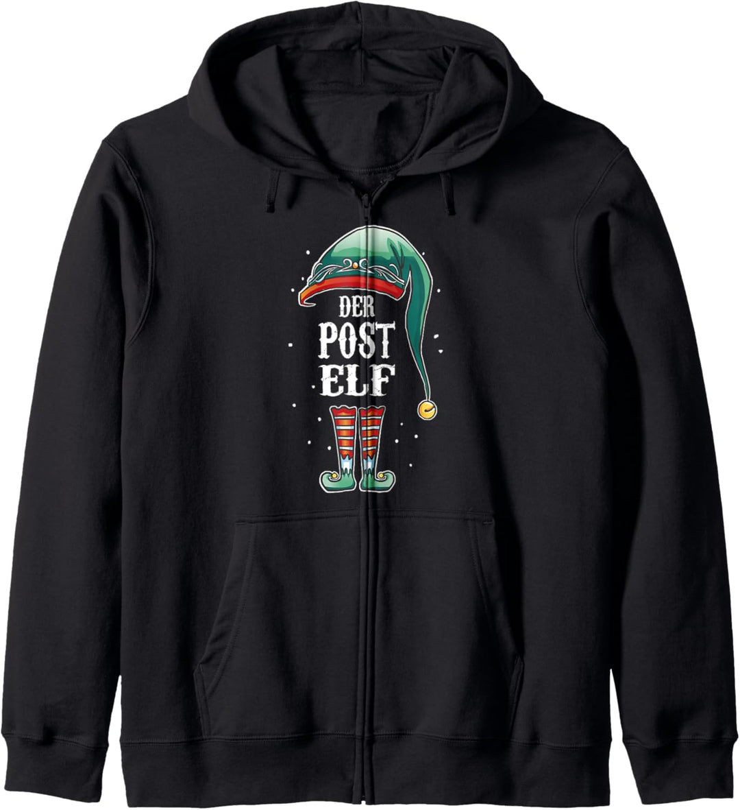 Weihnachten, lustiger Post Elf, Paketbote, Briefträger Kapuzenjacke