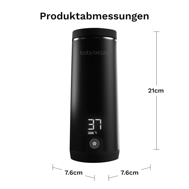 Baby Brezza SuperFast Superschneller tragbarer Muttermilch- und Wasserwärmer für die Reise Schwarz –