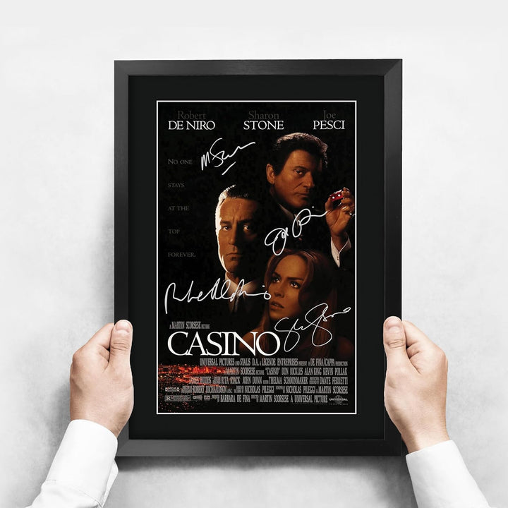 HWC Trading Casino A3 Gerahmte Signiert Gedruckt Autogramme Bild Druck-Fotoanzeige Geschenk Für Film