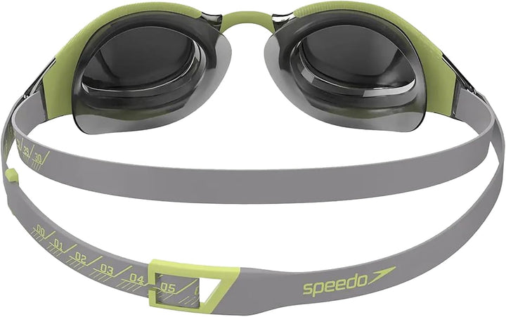 Speedo Unisex Fastskin Hyper Elite Mirror Schwimmbrillen (1er Pack) Einheitsgrösse Schwarz/Oxidgrau/