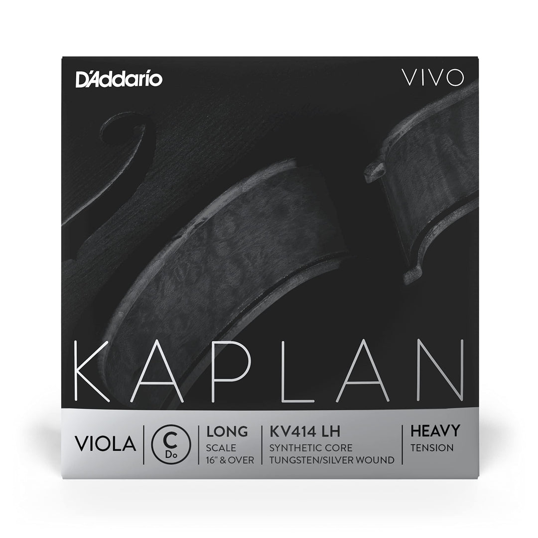 D'Addario Kaplan Vivo Viola-Saite - Einzelsaite C - KV414 LH - Violasaiten - Lange Skala, Hohe Spann