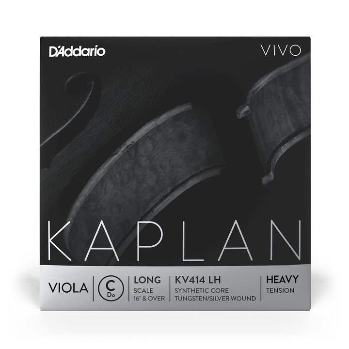 D'Addario Kaplan Vivo Viola-Saite - Einzelsaite C - KV414 LH - Violasaiten - Lange Skala, Hohe Spann