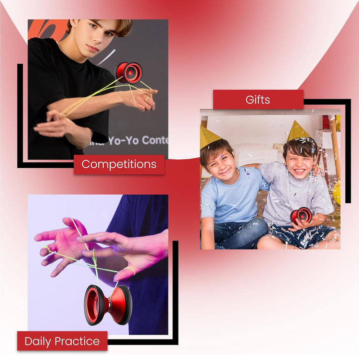 MAGICYOYO V13 Profi-JoJo - Responsives JoJo für Kinder & Unresponsives YoYo für Fortgeschrittene, La