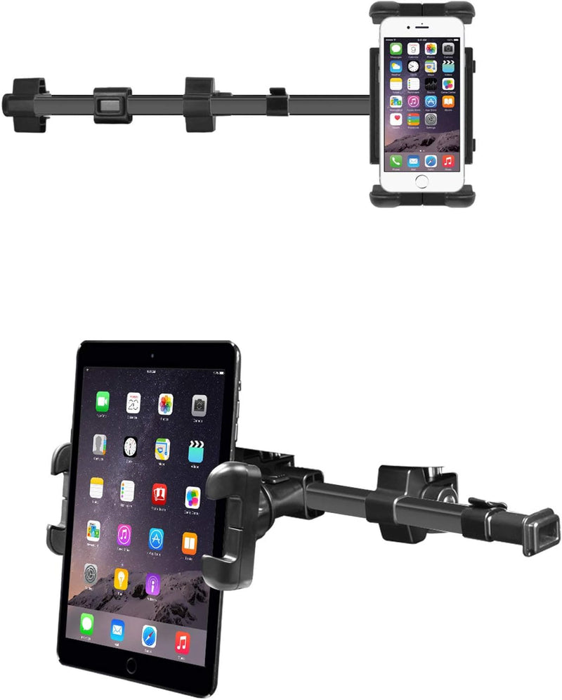 Macally HRMOUNTPRO-B, Kopfstützen Autohalterung für alle iPad & Tablet PCs, schwarz, bis 25 cm Breit
