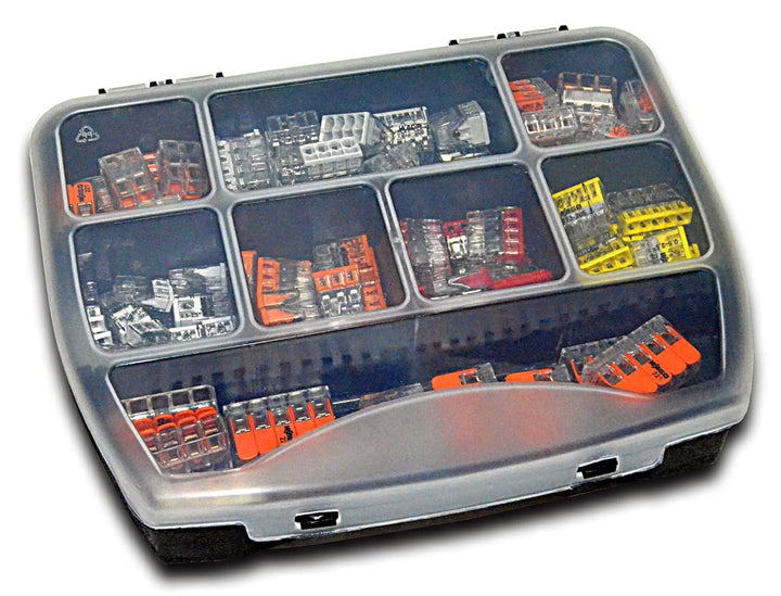WAGO Klemme (105 Stück) Set Sortiment 221-412 | 221-413 | 221-415 | 2273-202 | 2273-203 | 2273-204 |