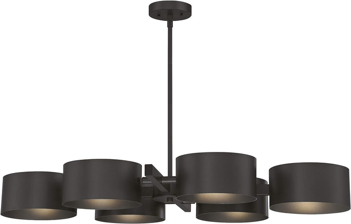 63688 Sechsflammiger Leuchter Zaro von Westinghouse Lighting für Innenbereiche, Ausführung in Eisen,