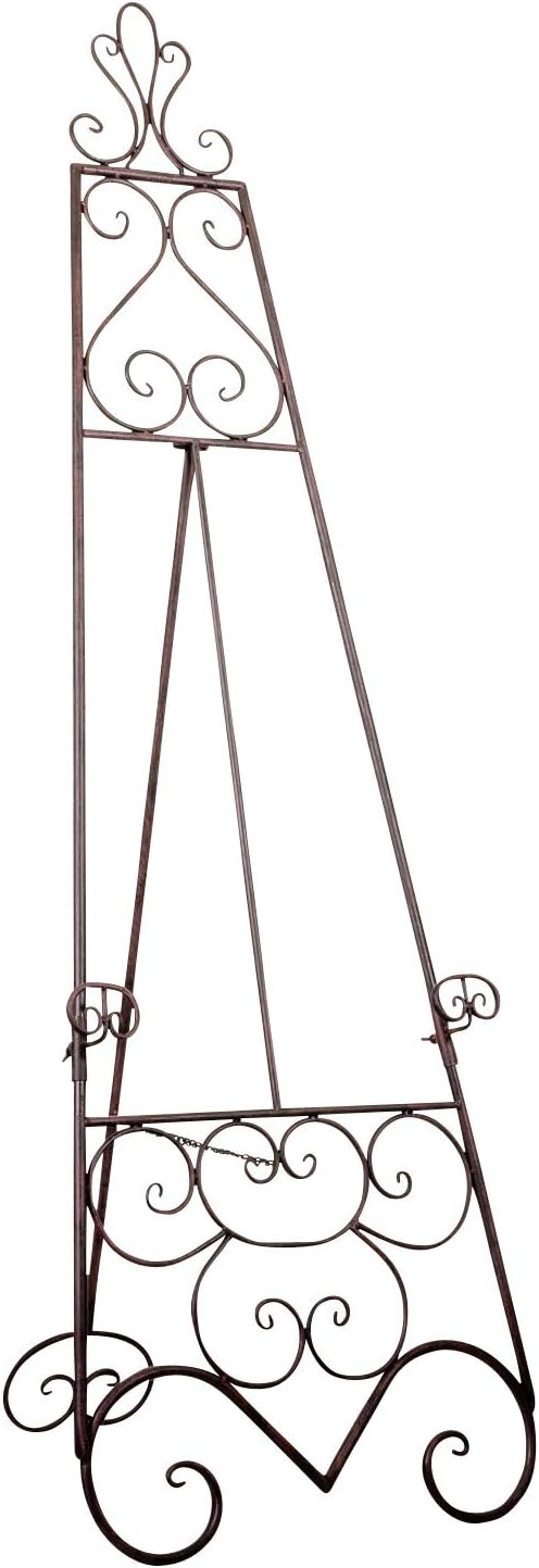 Staffelei 152cm Bilderständer Aufsteller Nostalgie Eisen Antik-Stil braun