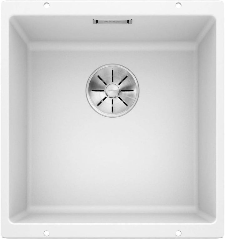 BLANCO SUBLINE 400-U | SILGRANIT weiss | Einbauart: Unterbau | ohne Ablauffernbedienung | 50er Unter