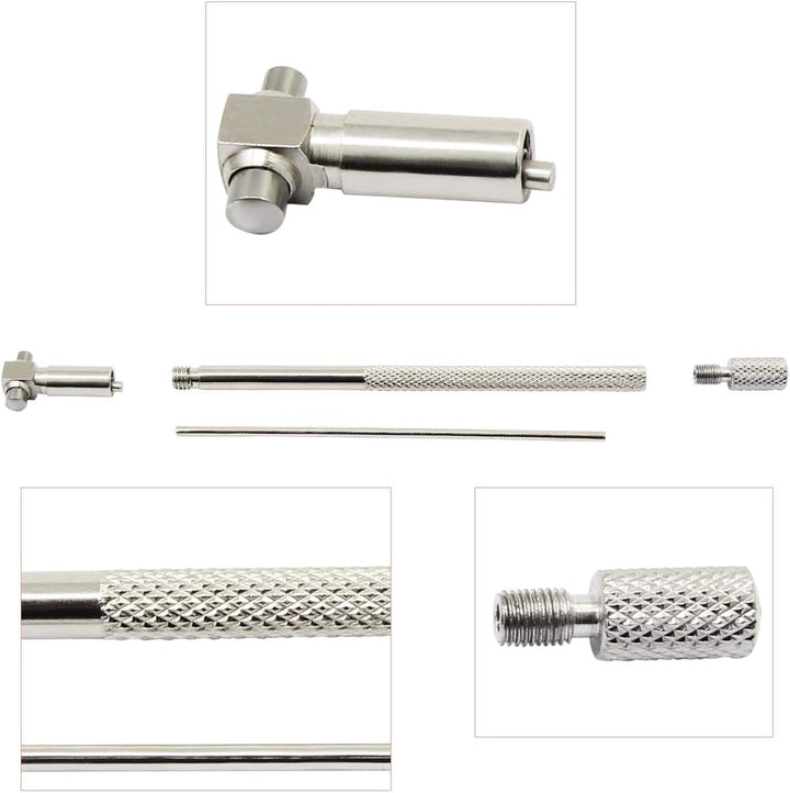 ANCLLO 6er Pack Präzisionsteleskoplehre 8-150mm Innen T Bohrlochlehre Set