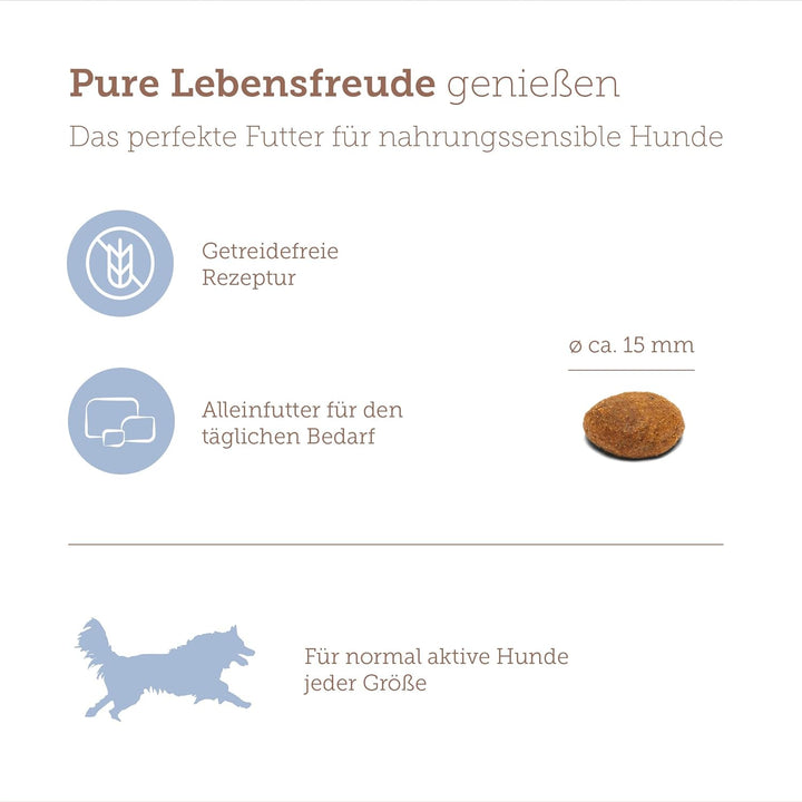 MERA pure sensitive Fresh Meat Hering &amp; Kartoffeln, Hundefutter trocken mit viel frischem Fleisch, g