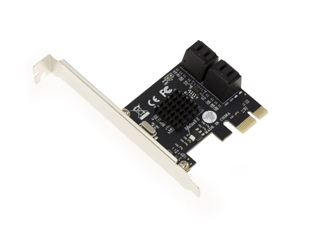 Chipsatz Marvell 88SE9215 PCIe 4 Ports SATA 3 6G – High+Low Profile