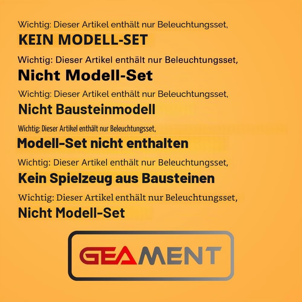 GEAMENT LED Licht-Set Kompatibel mit Lego Simpsons (The Kwik-E-Mart) - Beleuchtungsset für The Simps
