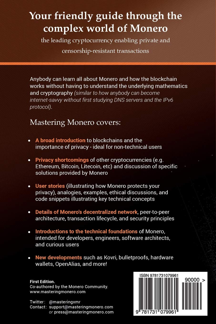 Mastering Monero: The future of private transactions, Taschenbuch