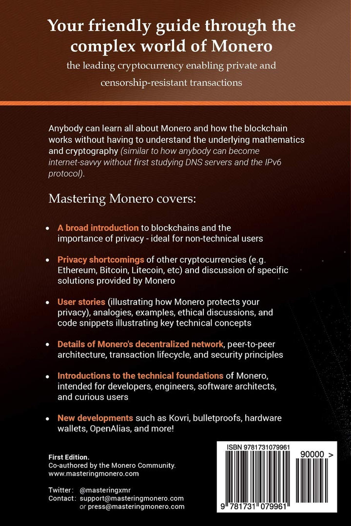 Mastering Monero: The future of private transactions, Taschenbuch