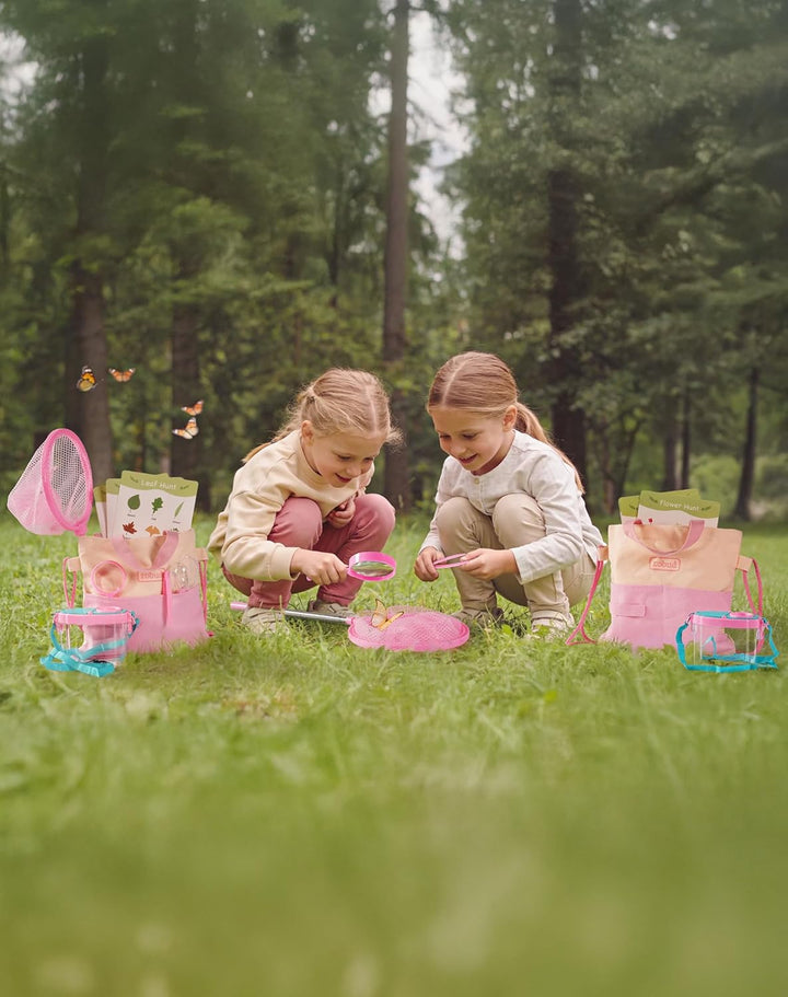 ROBUD Doppel-Set für Kinder, Outdoor-Entdecker-Set, 20-teilig, Insektenfang-Abenteuer-Sets mit Schme