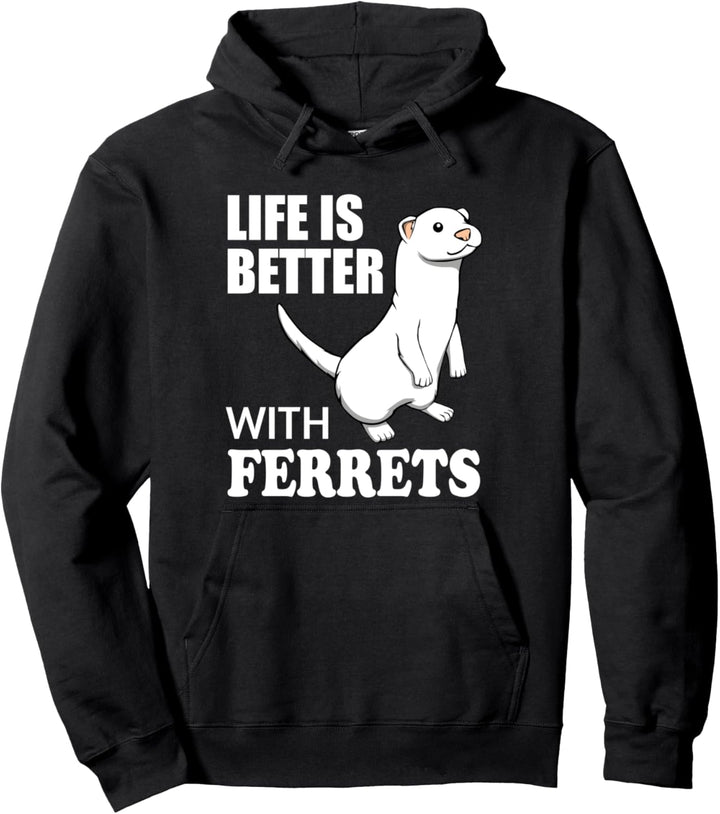 Netter Nager Witziger Spruch Frettchen Fan Pullover Hoodie