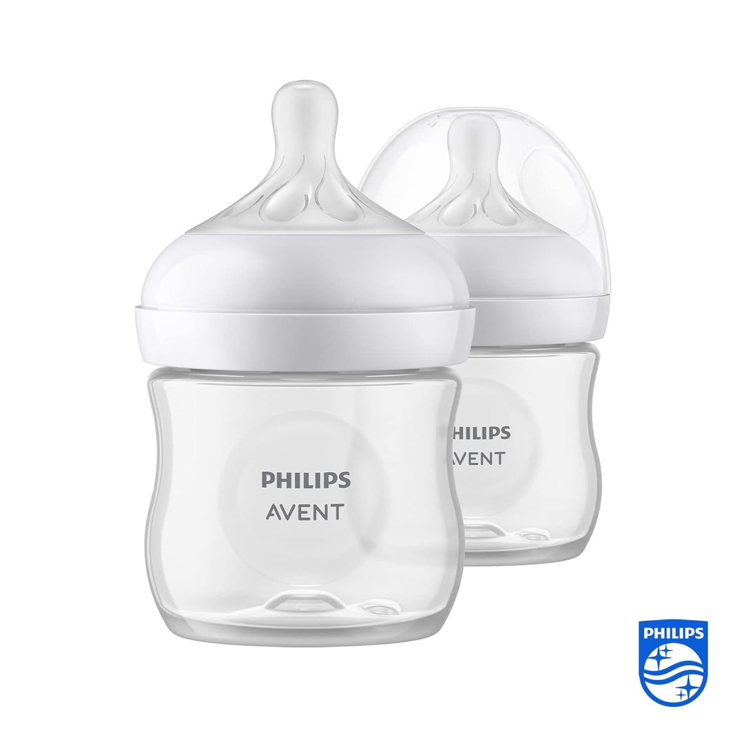 Philips Avent Flasche Natural mit Responsivschnuller 125ml, 2 Stück (Modell SCY900/02)
