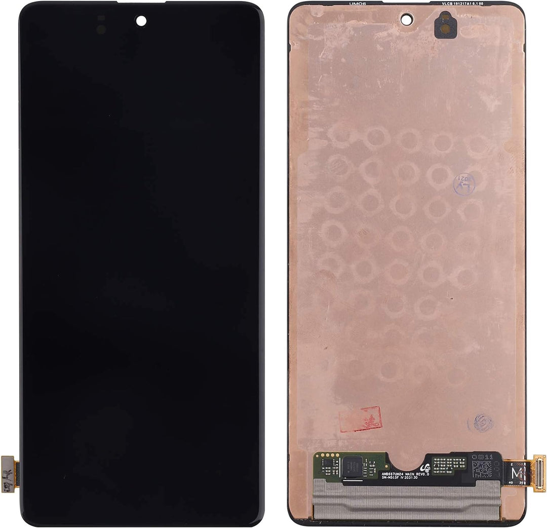 swark AMOLED Kompatibel mit Samsung Galaxy M51 SM-M515F, SM-M515F/DSN (Schwarz ohne Rahmen) LCD Disp