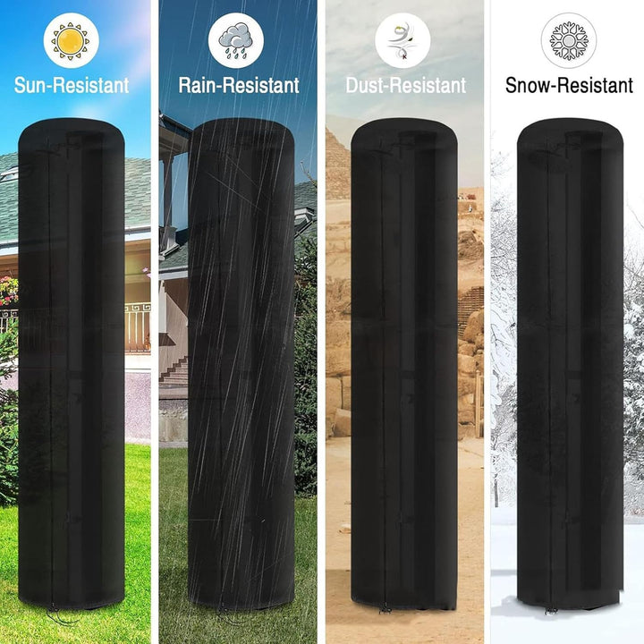 Schutzhülle für Solardusche, 66,3 x 220 cm, wasserdichter Schutz, 420D Oxford-Stoff, wasserdicht, UV