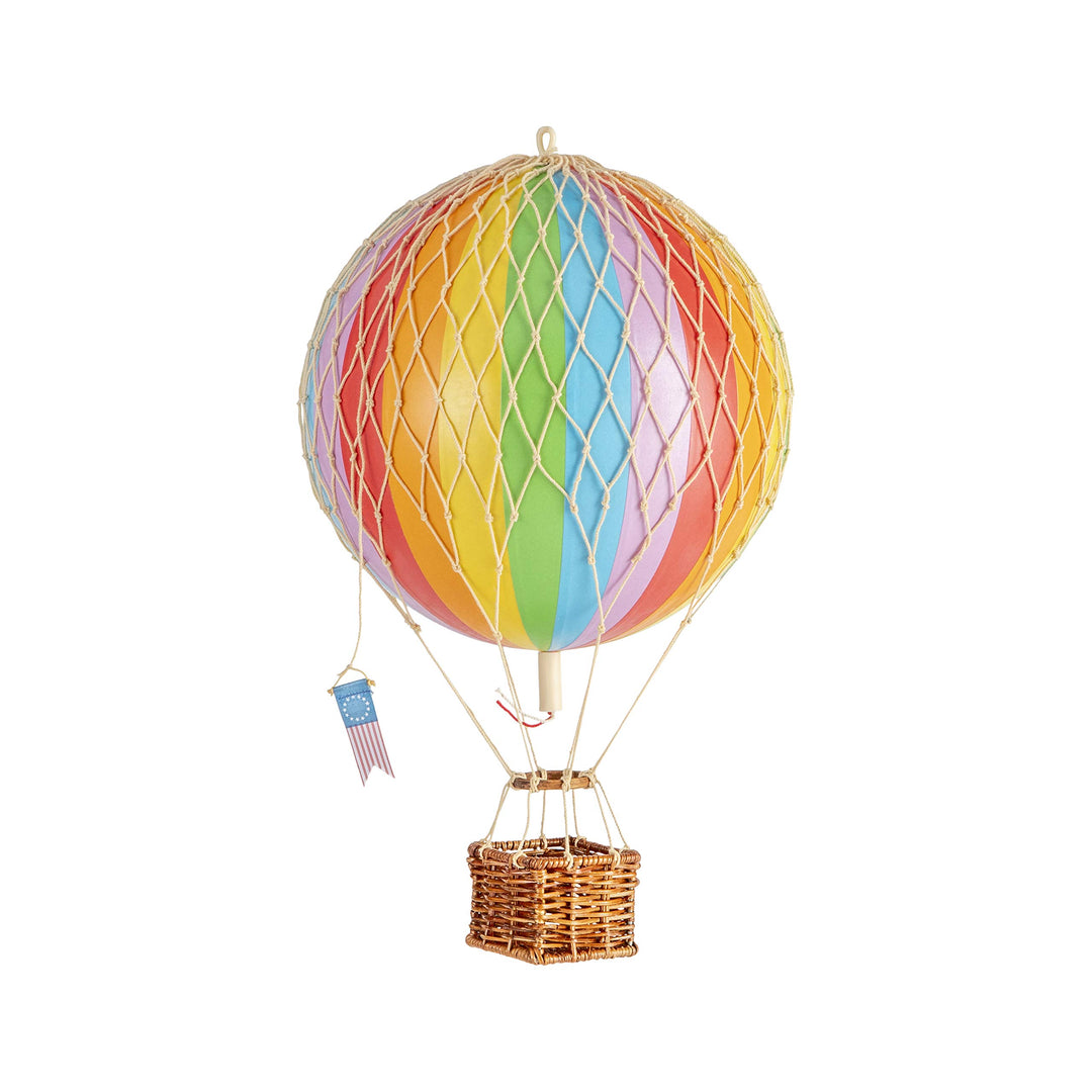 Authentic Models - Dekoballon - Jules Verne - Heissluftballon, Ballon - Farbe: Regenbogen - 18 cm