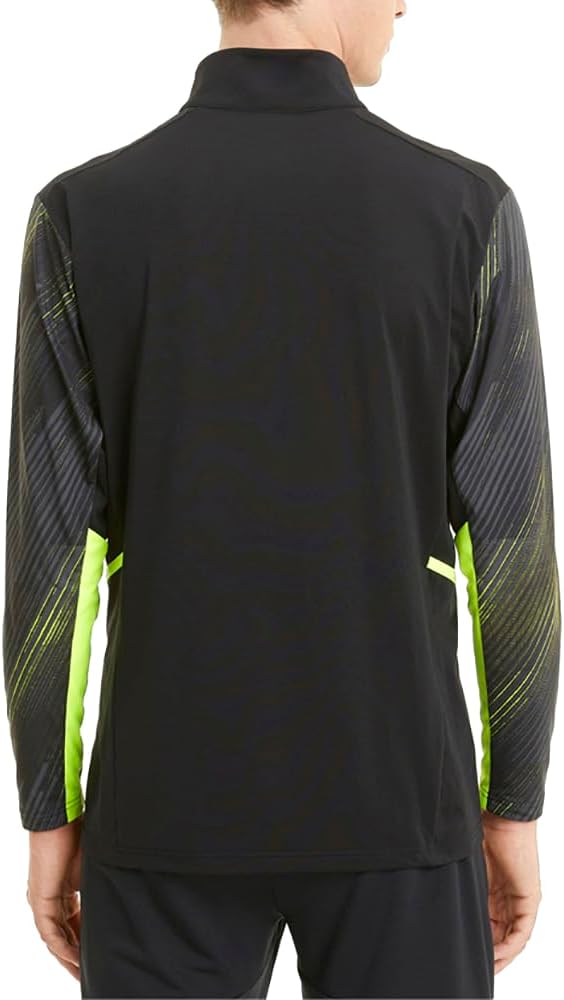 Puma - individualCUP Training 1/4 Zip Top, Puma Black-Yellow Alert, EG Adult X-Large (AXL)