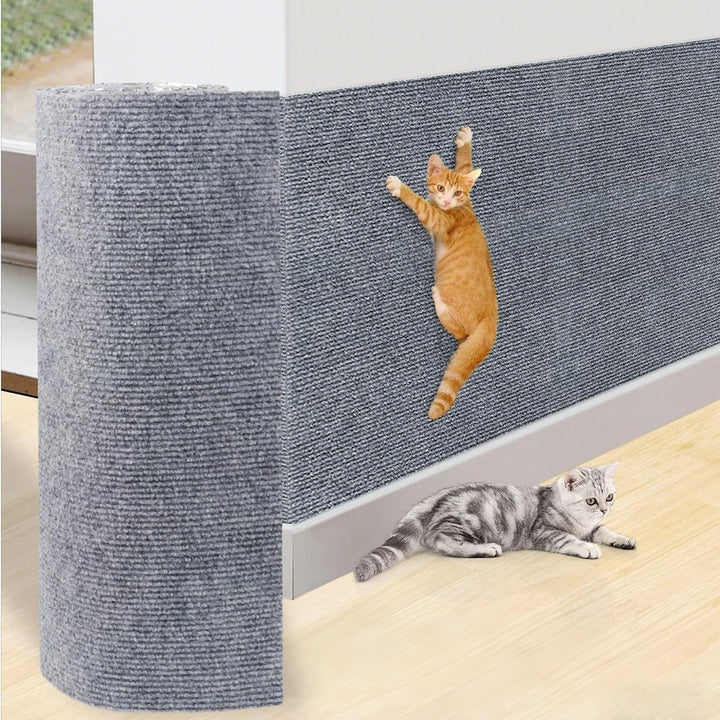KVIDA Kratzmatte für Katzen, zuschneidbar, selbstklebend, für Couch-Möbel oder Wandschutz, Abdeckung