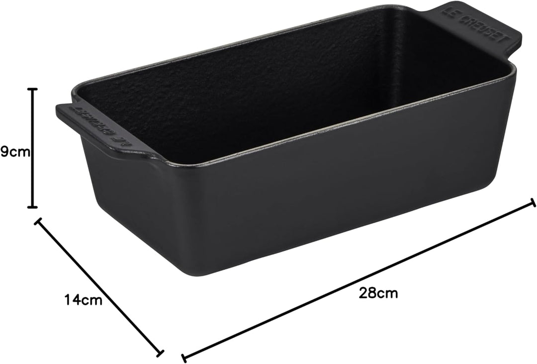 LE CREUSET - Tabuleiro Rectangular 23 Negro Mate 20221230000422 Lakritze, Lakritze