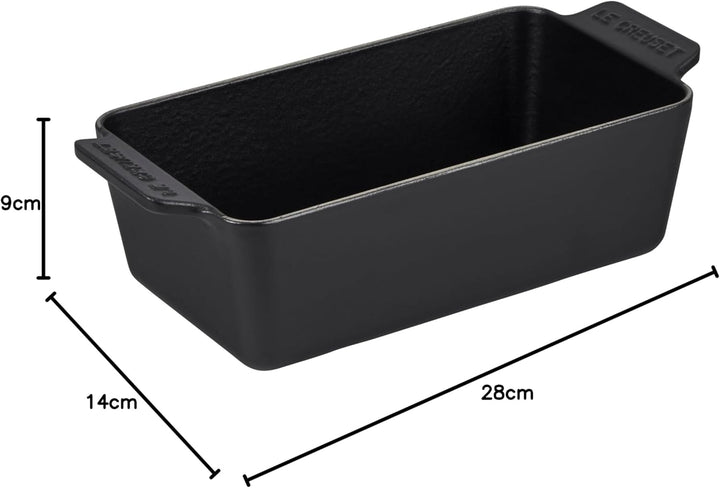 LE CREUSET - Tabuleiro Rectangular 23 Negro Mate 20221230000422 Lakritze, Lakritze