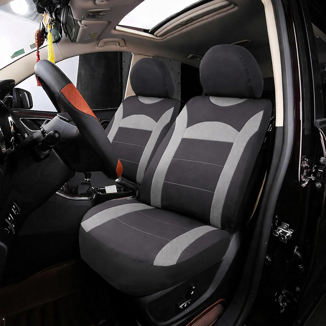 ENERFERO Autositzbezüge Universal Fit Komplettset，Autozubehör Innenraum Deko，Schützt die Autositze.