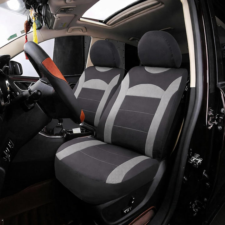 ENERFERO Autositzbezüge Universal Fit Komplettset，Autozubehör Innenraum Deko，Schützt die Autositze.