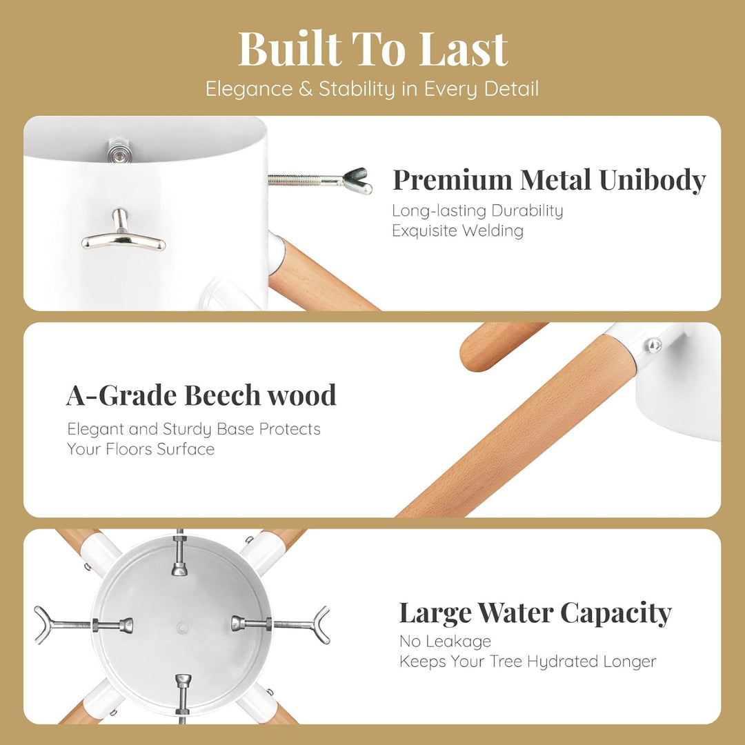 Tree Nest Weihnachtsbaumständer aus Metall für echte Bäume, passt bis zu 3m, kein Weihnachtsbaumkrag