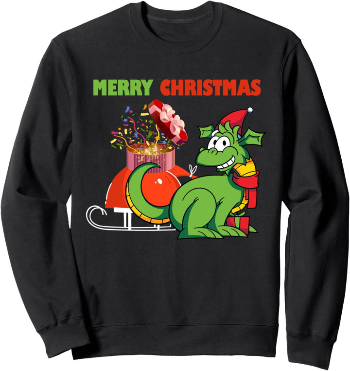 Kinder Frohe Weihnachten Geschenk Christmas Kinder Drache Sweatshirt