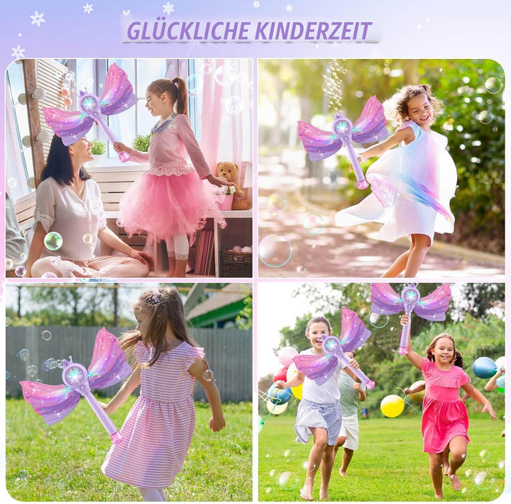 Spielzeug 3-8 Jahre Kinder: Seifenblasenmaschine Spielzeug für Mädchen Geschenke ab 3 4 5 6 7 8 Kind