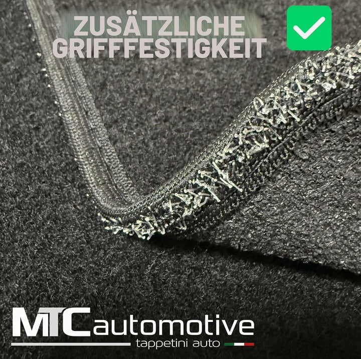 Fussmatten für Seat Ibiza V ab 2017, passgenau, rutschfest, Absatzschoner aus verstärktem Gummi, Bef