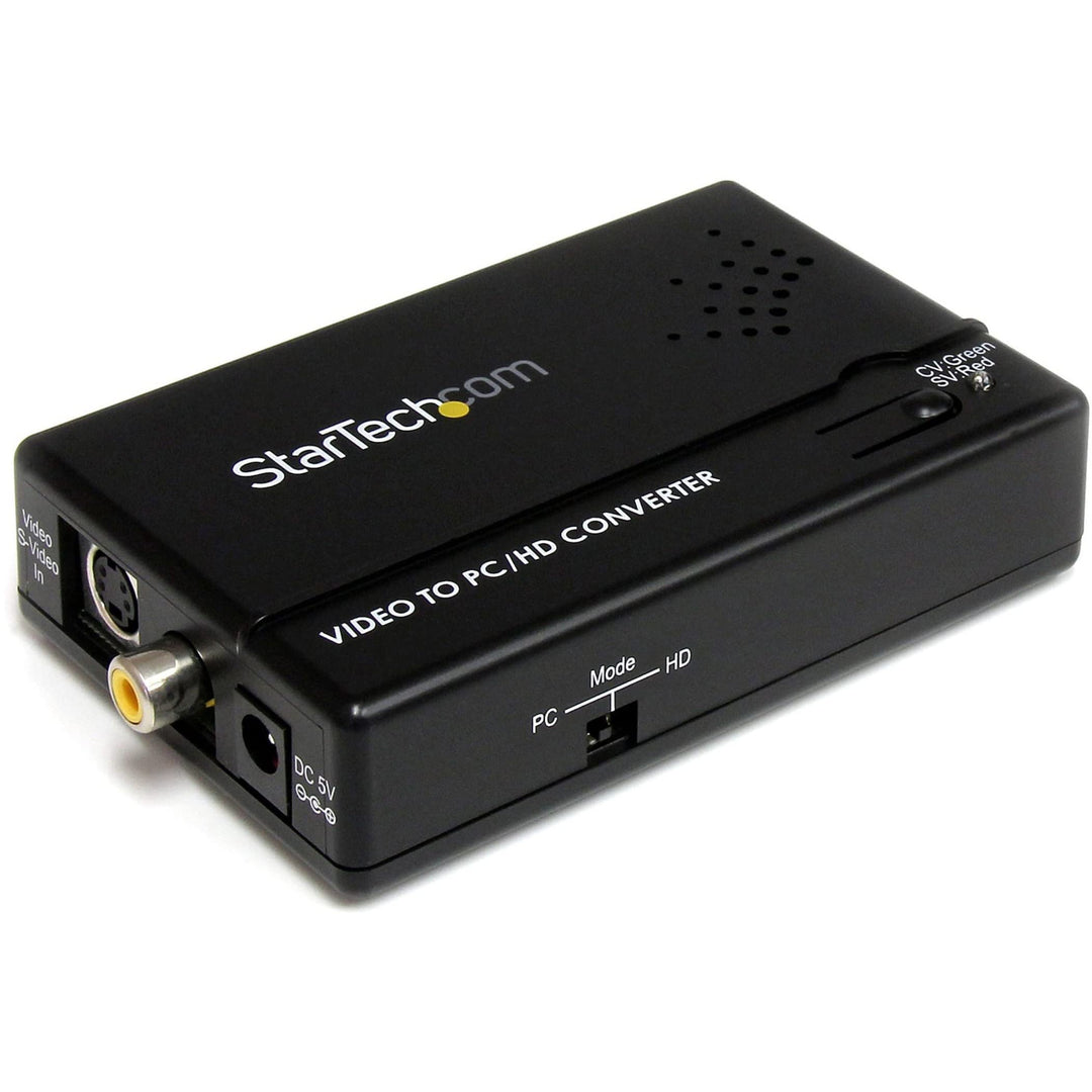 StarTech.com Composite und S-Video auf VGA Video Konverter mit Scaler - VGA zu RCA (YPbPr) Adapter -