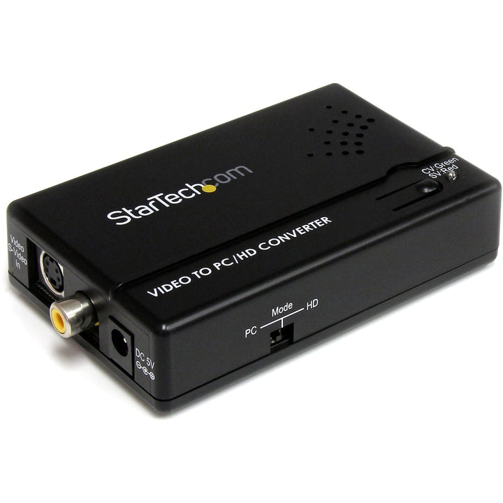 StarTech.com Composite und S-Video auf VGA Video Konverter mit Scaler - VGA zu RCA (YPbPr) Adapter -