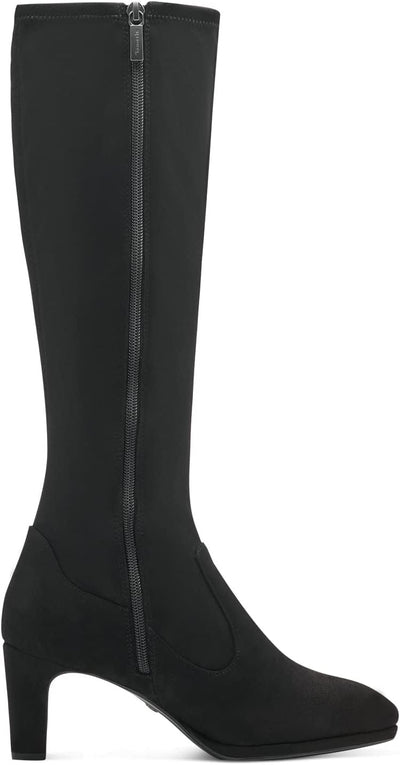 Tamaris Damen Schlupfstiefel, Frauen Stiefel,TOUCHit-Fussbett 37 EU Schwarz, 37 EU Schwarz