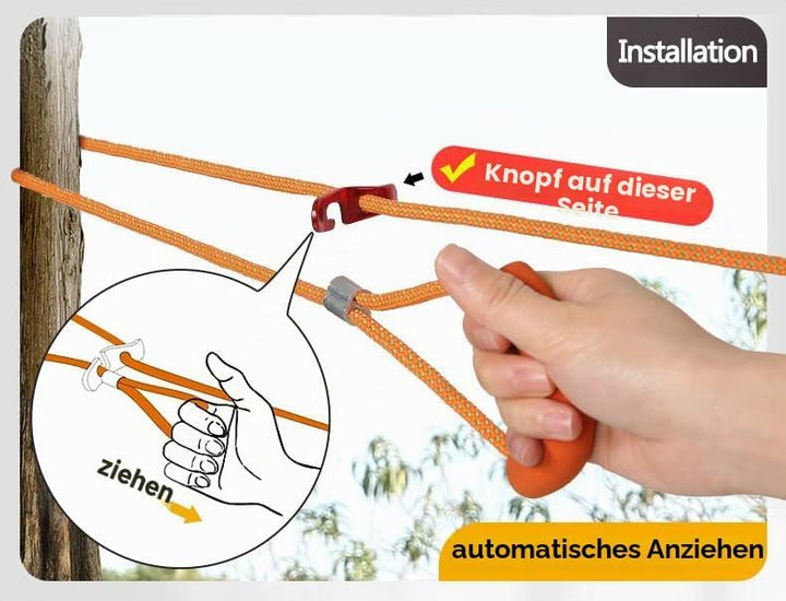 Wäscheleine, 10 m, dick, für Garten, Outdoor, einfach festzuziehen… Blau 10m, Blau 10m