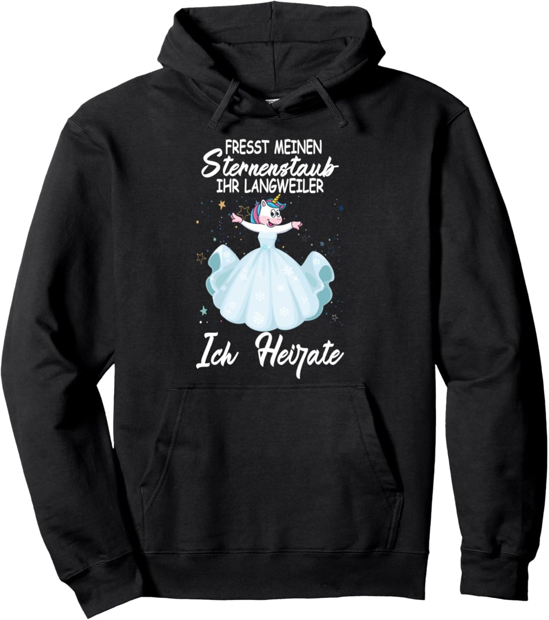 Fresst meinen Sternenstaub ich heirate Groom Trauzeuge Ring Pullover Hoodie
