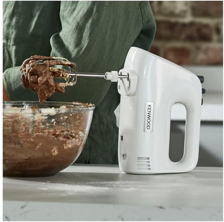 Kenwood QuickMix HMP30.A0WH Handmixer - Handrührgerät mit 5 Geschwindigkeiten und Turbo-Funktion, in