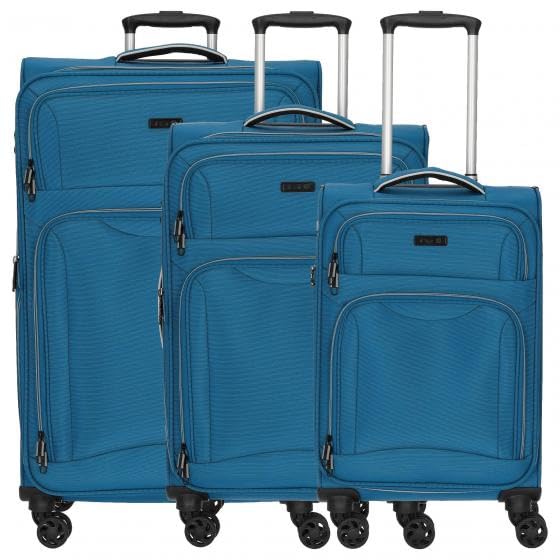 D&N Travel Line 9204 - Trolley-Set, 3tlg. blau, Blau