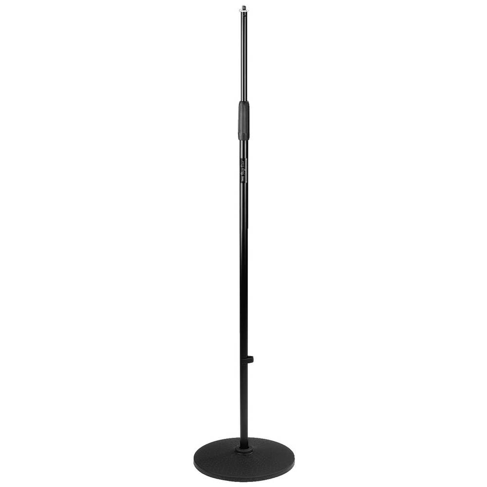 MONACOR MS-28 Mikrofon-Bodenstativ, trittschallgedämpft, schwarz