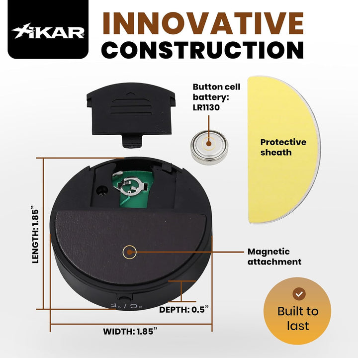 Xikar Digital Hygrometer rund neues Modell