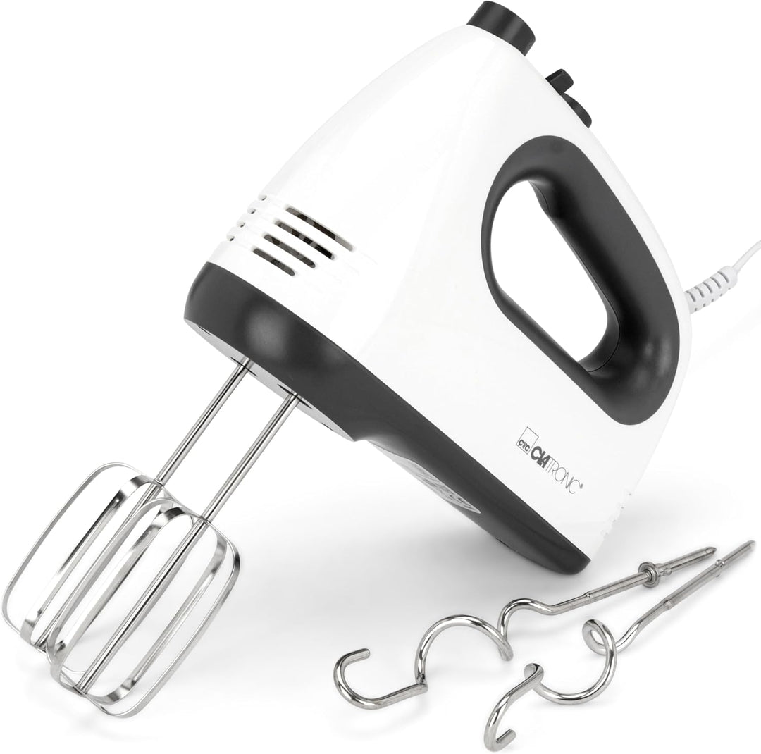 Clatronic Mixer | kraftvoller 400 Watt-Motor | Handmixer | Turbostufe & 5 Geschwindigkeitsstufen | H
