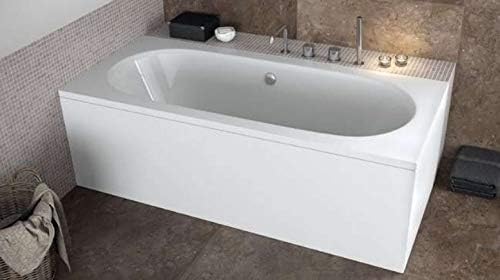 KOLMAN Badewanne VITAE Rechteck 150x75 mit Styroporverkleidung, Ablaufgarnitur und Füssen Komplettse