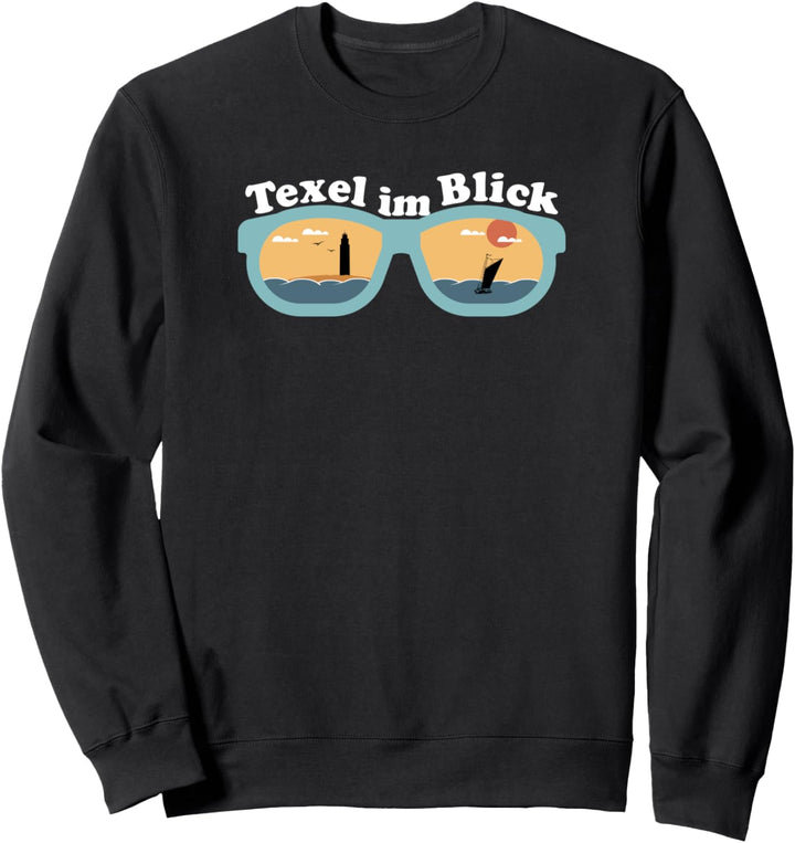 Lustige Texel Brille - Nordsee Insel Sweatshirt