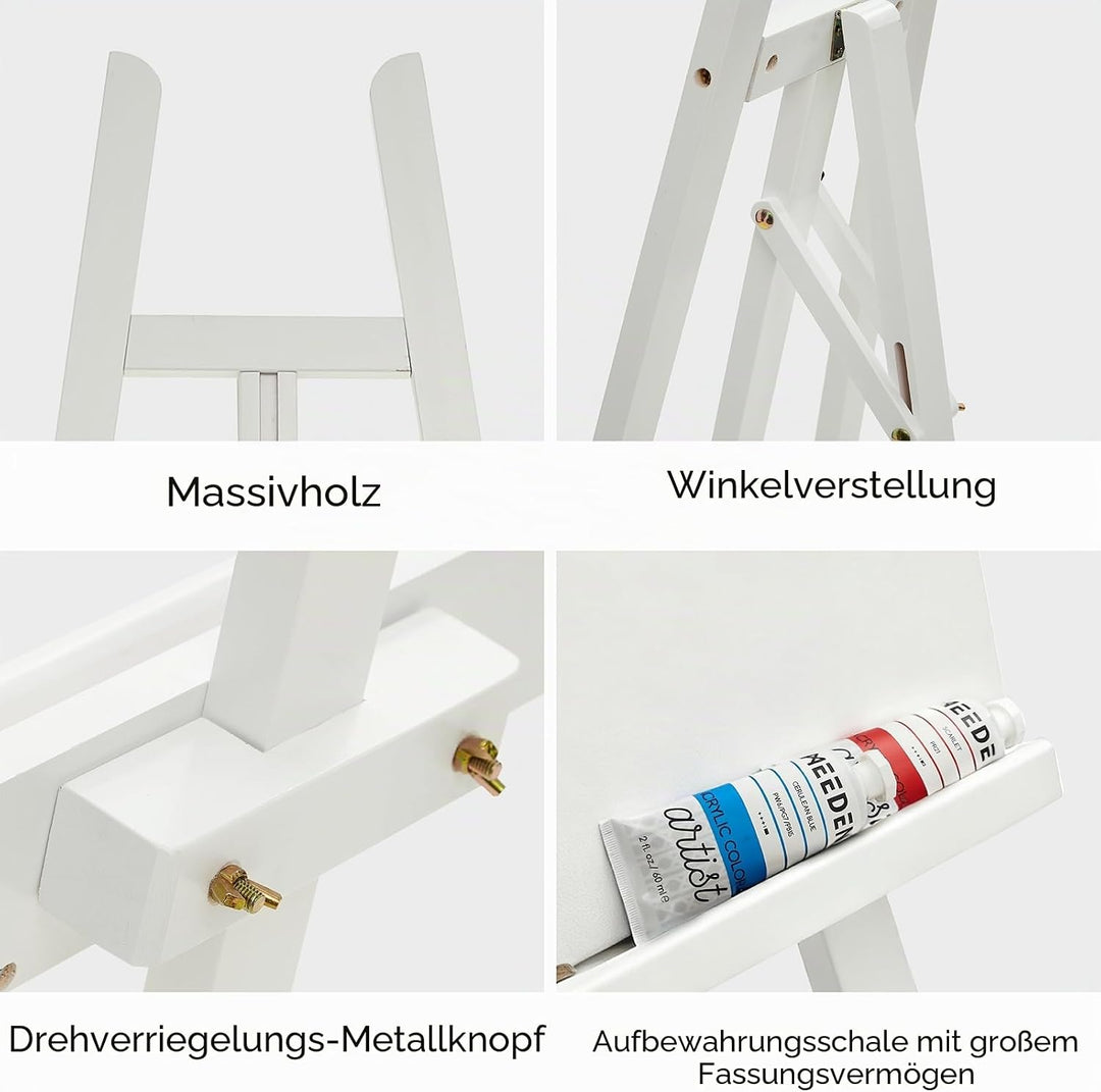 MEEDEN Kunststaffelei Ständer für Ausstellung: Verstellbare Holzständer für Schilder – EIN Rahmen Ma