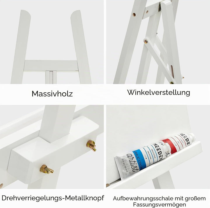 MEEDEN Kunststaffelei Ständer für Ausstellung: Verstellbare Holzständer für Schilder – EIN Rahmen Ma