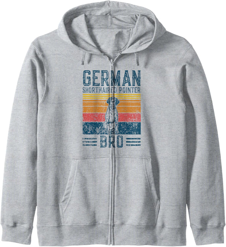 Hund GSP Bro - Vintage Deutsch Kurzhaar Bro Kapuzenjacke