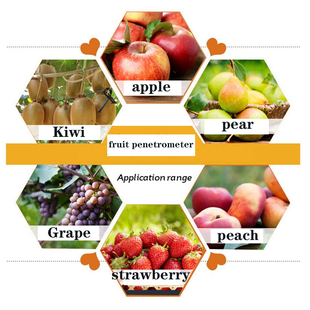 Härteprüfer, GY‑03 Obst Penetrometer Farm Fruit Penetrometer Härteprüfer mit 2 Messköpfen zur Prüfun